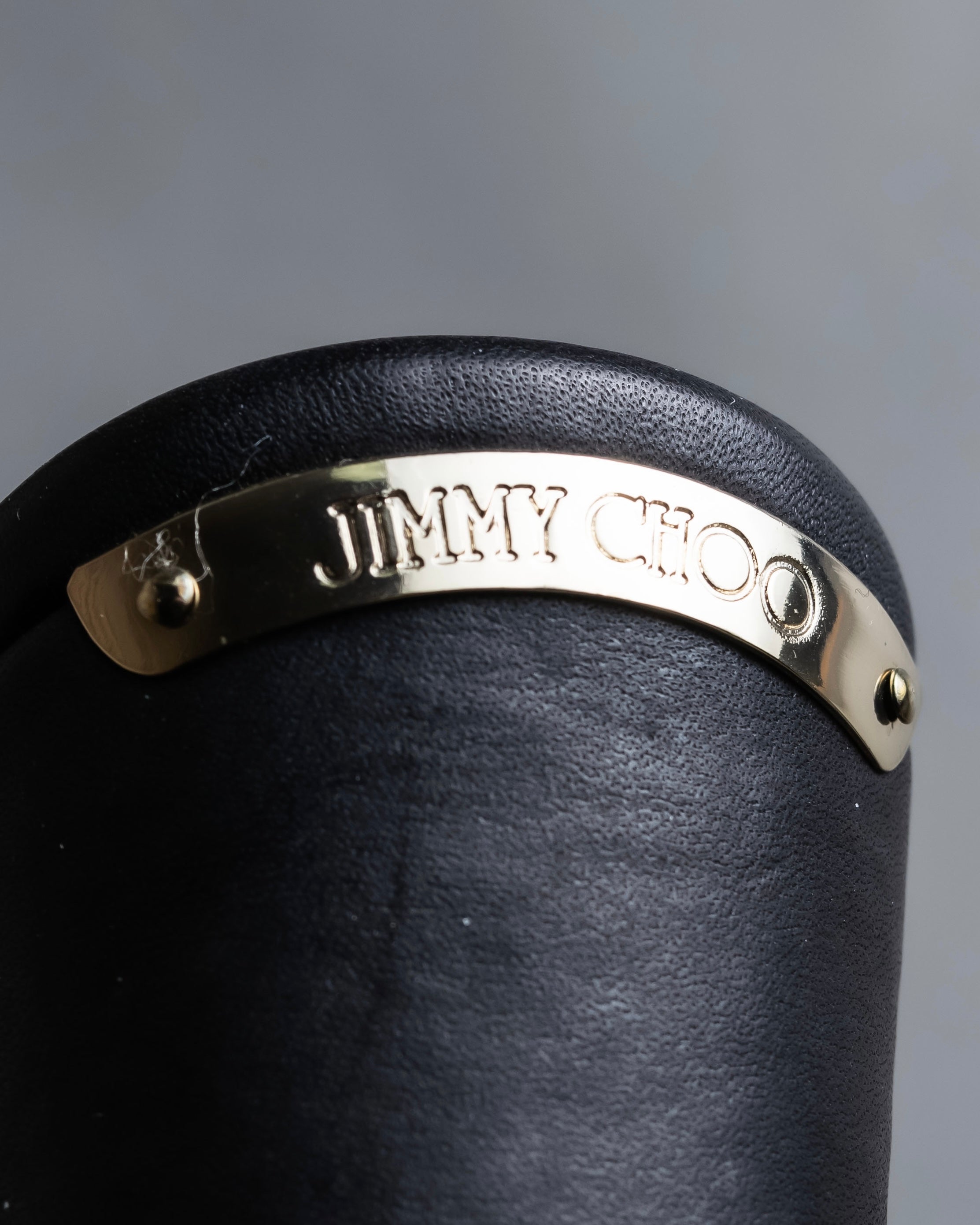 "Jimmy Choo" Leather combination wedge sole heel sandals