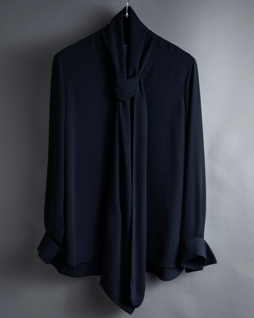 "Maison Margiela" 16SS Bow tie draping shirt