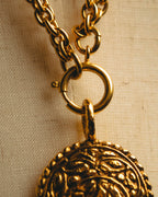 -SPECIAL- “CHANEL” 90’s-00’s Horse motif medallion chain necklace