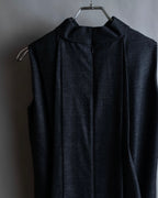 "MAISON MARGIELA" 16AW Deep tuck design sleeveless dress