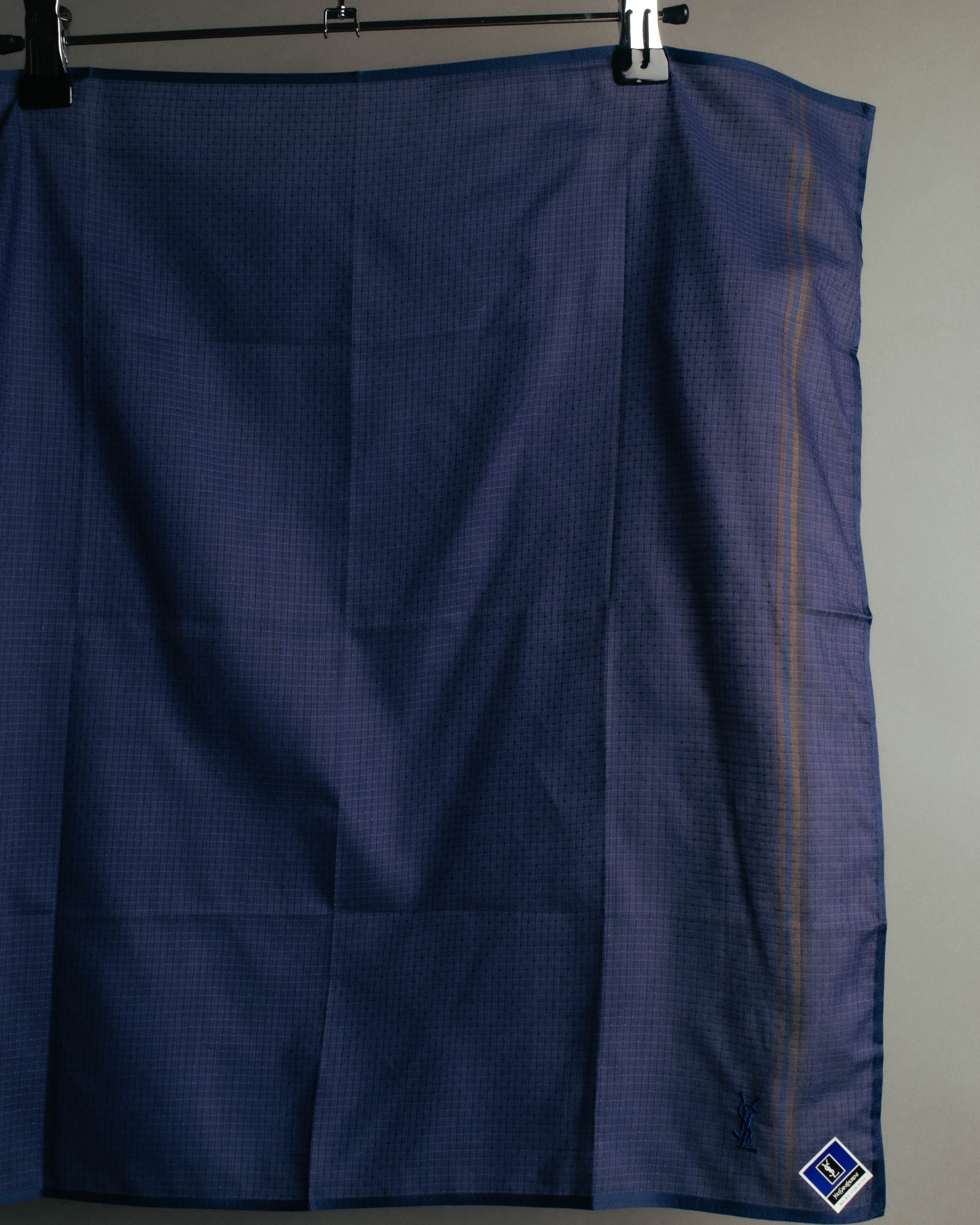 "Yves Saint Laurent" 80's-00's Lightweight cotton handkerchief scarf