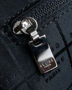 "CELINE" Horizontal form suede one-handle bag