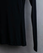 "YOHJI YAMAMOTO FEMME"
Sheer cotton round neck pullover