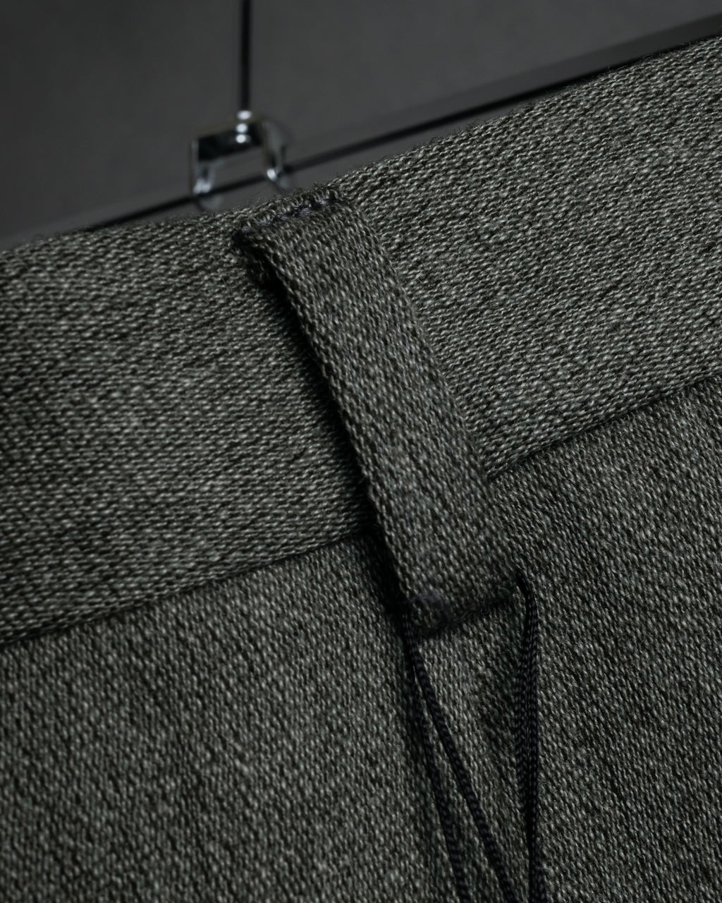 "YVES SAINT LAURENT" Deep pleat tapered wool slacks