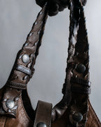 "Chloe" Out pocket design silverado hand bag