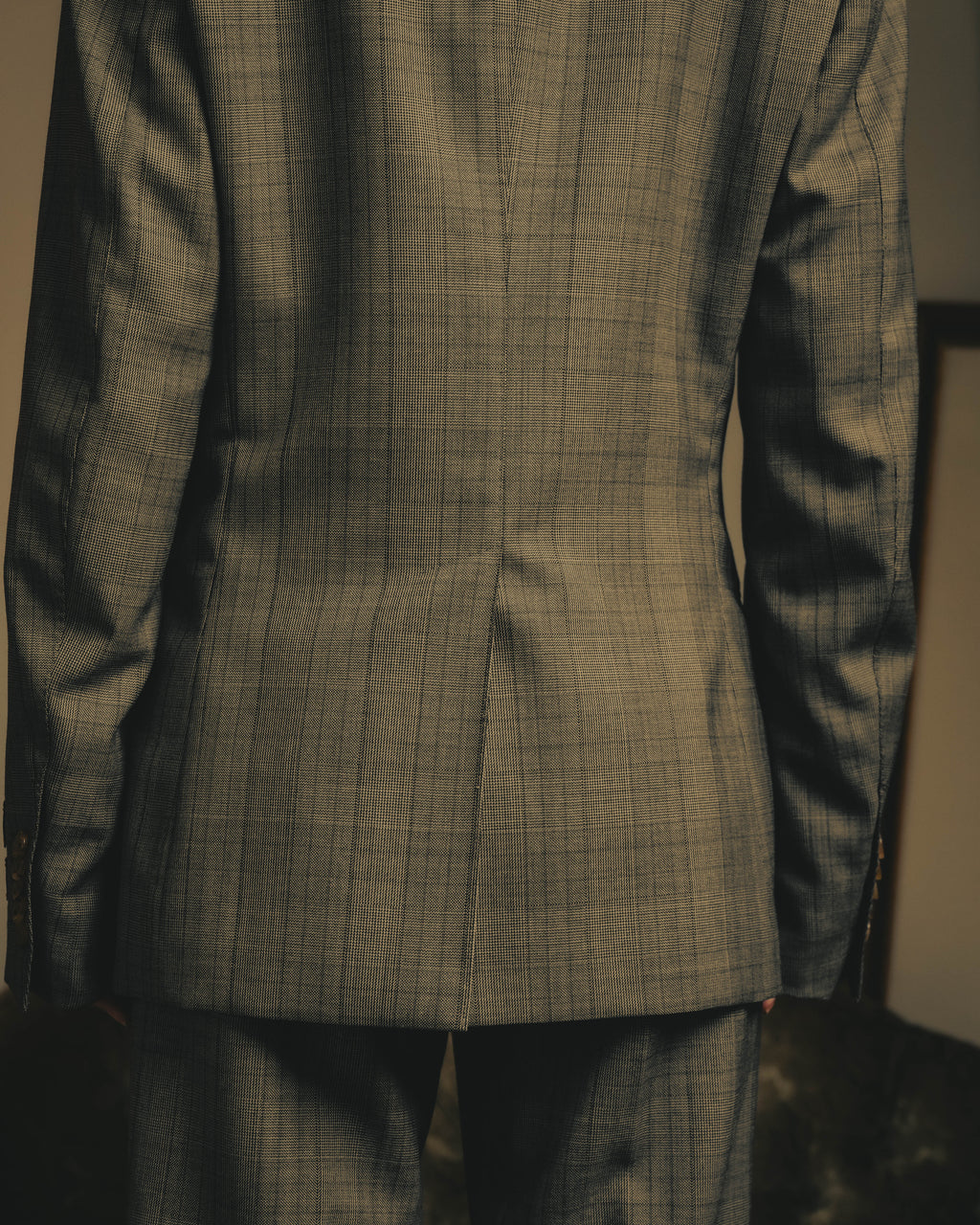 -SPECIAL- “GUCCI” 2019-2021 Glen check double-breasted wool suit