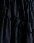 "COMME des GARCONS COMME des GARCONS" Floral embroidery layered gather flare skirt