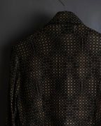 "FENDI" Geometric pattern logo printed shirt