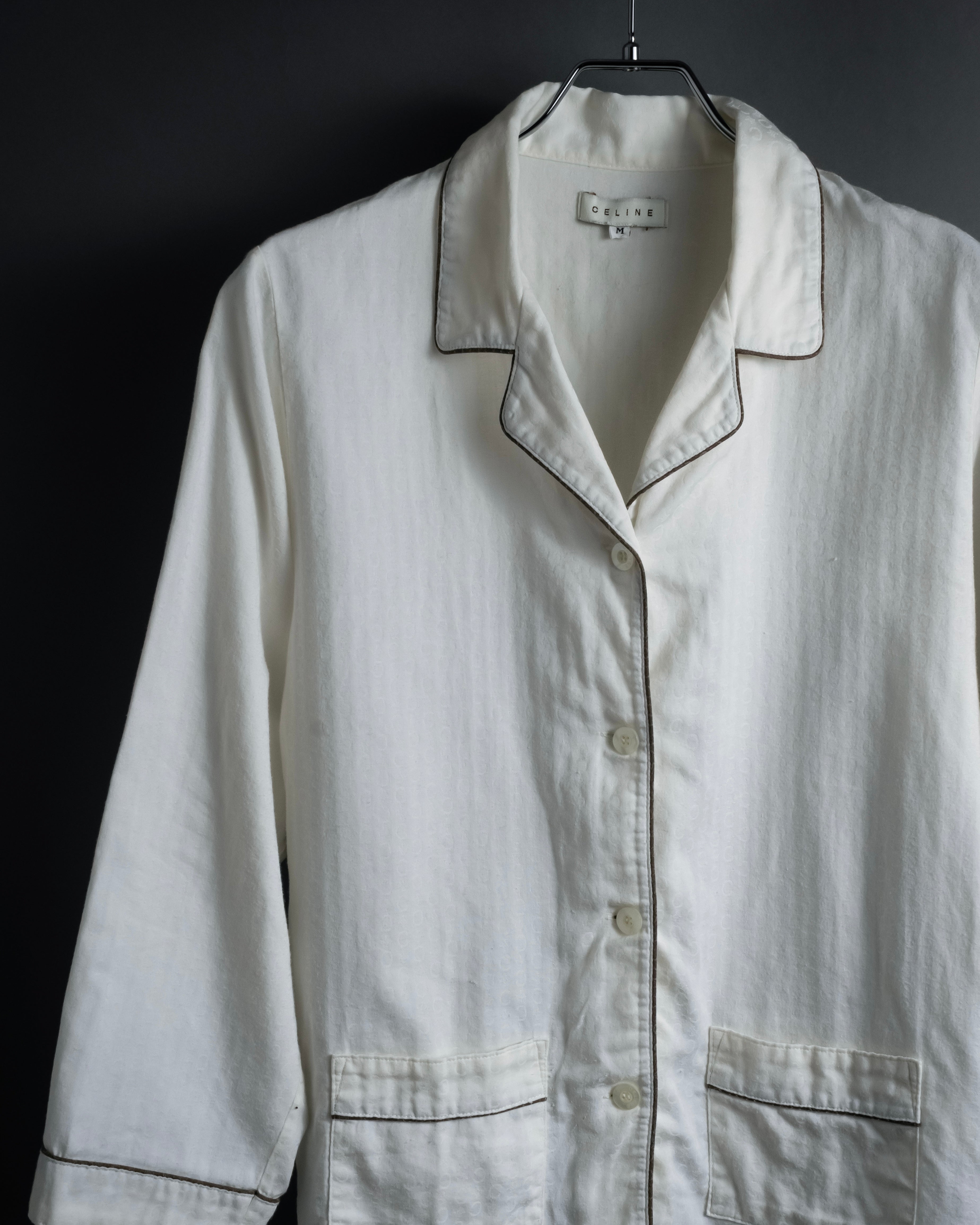 "CELINE" 90's-00's Macadam print pajama set up