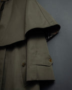 "BURBERRYS" Cape-attached design stand collar coat