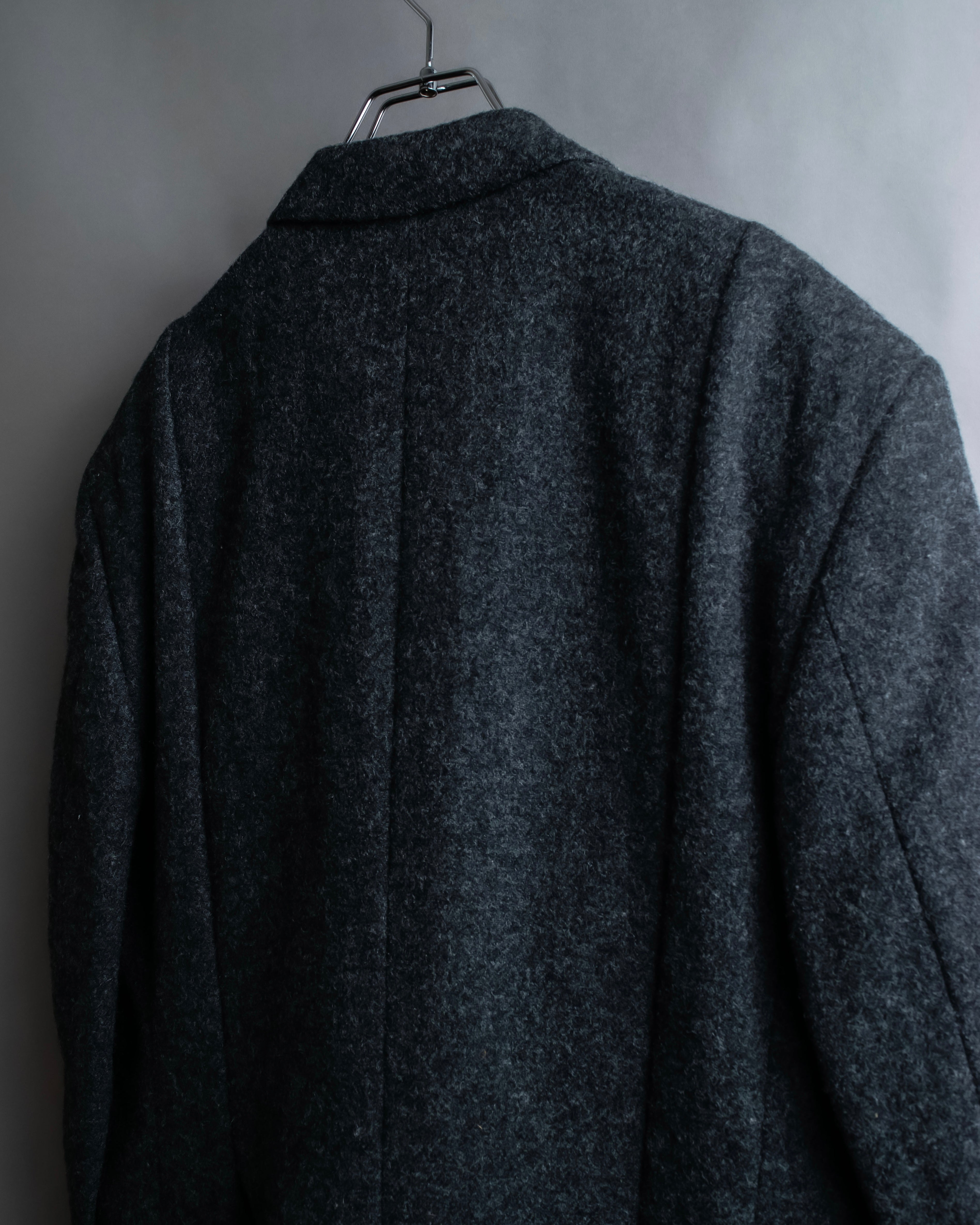 "COMME des GARCONS HOMME PLUS" Structured cut double-breasted tailored jacket