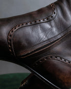 "YVES SAINT LAURENT" Medallion-embellished square heel boots