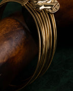 "Dolce & Gabbana" Ultra-thin wire layered gold metal bangle