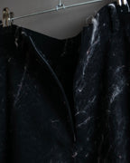 "Alviero Martini" Brushed marble pattern flared skirt