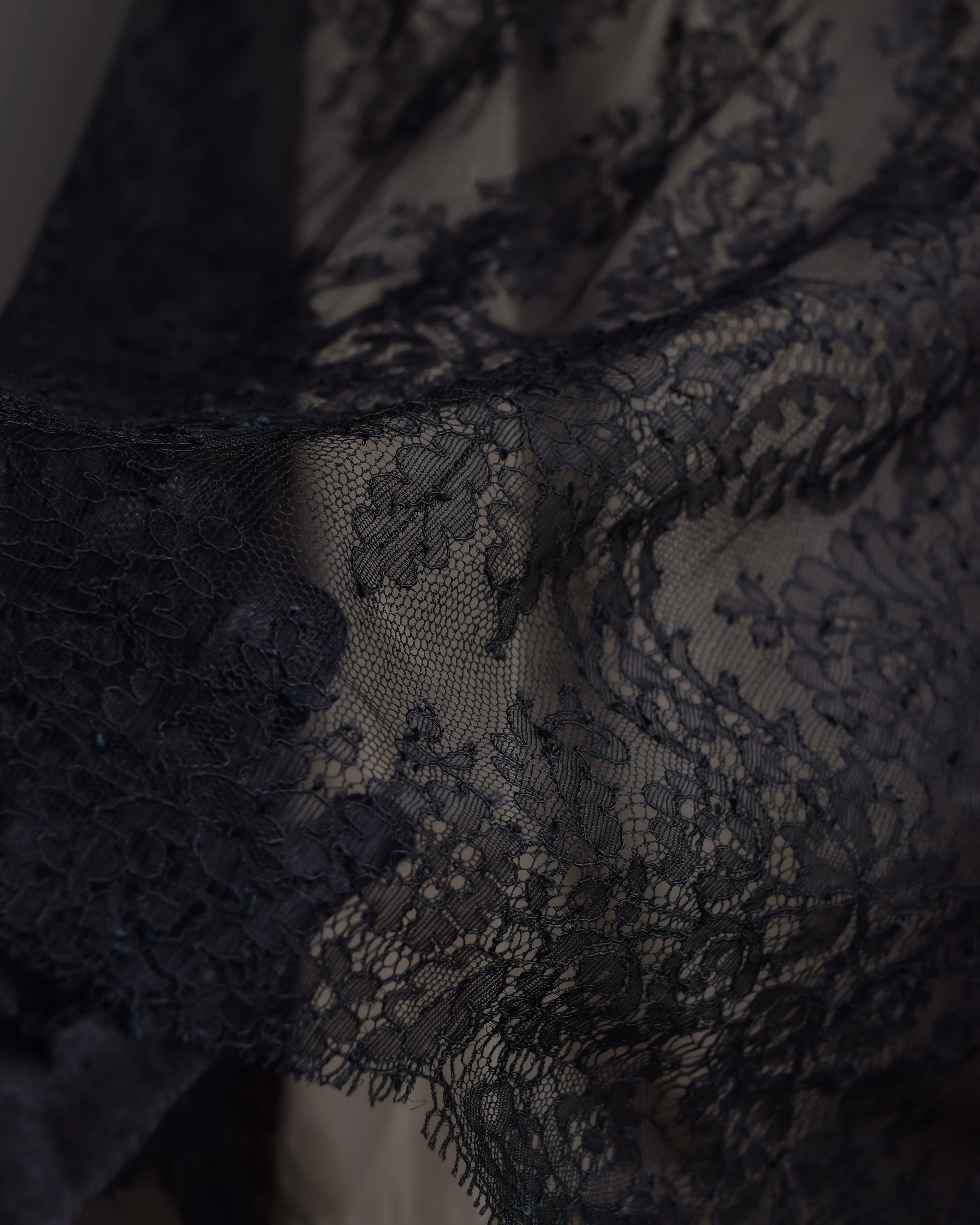 "VALENTINO" Lace layered ribbon design sleeveless dress