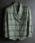 "BURBERRYS" Mint green check pattern skirt type set up