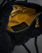 “Salvatore Ferragamo” 90’s Knot handle suede bag