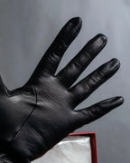 "Salvatore Ferragamo" Gancini motif leather gloves