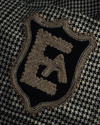 "Emporio Armani" 90’s Houndstooth piped crest blazer