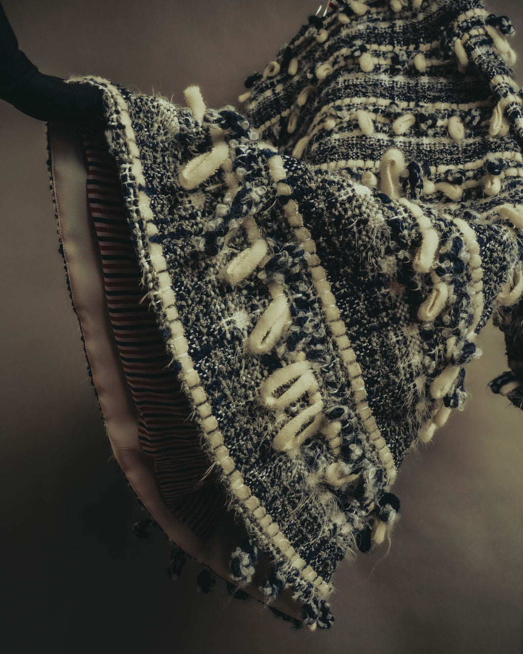 "THOM BROWNE" 2010's-20's Textured double breasted boucle coat