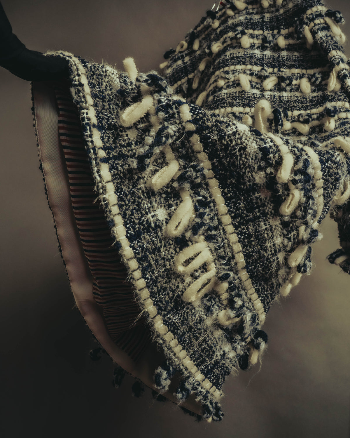 "THOM BROWNE" 2010's-20's Textured double breasted boucle coat
