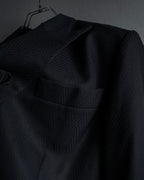 “Christian Dior” 90’s sculpted herringbone chester coat