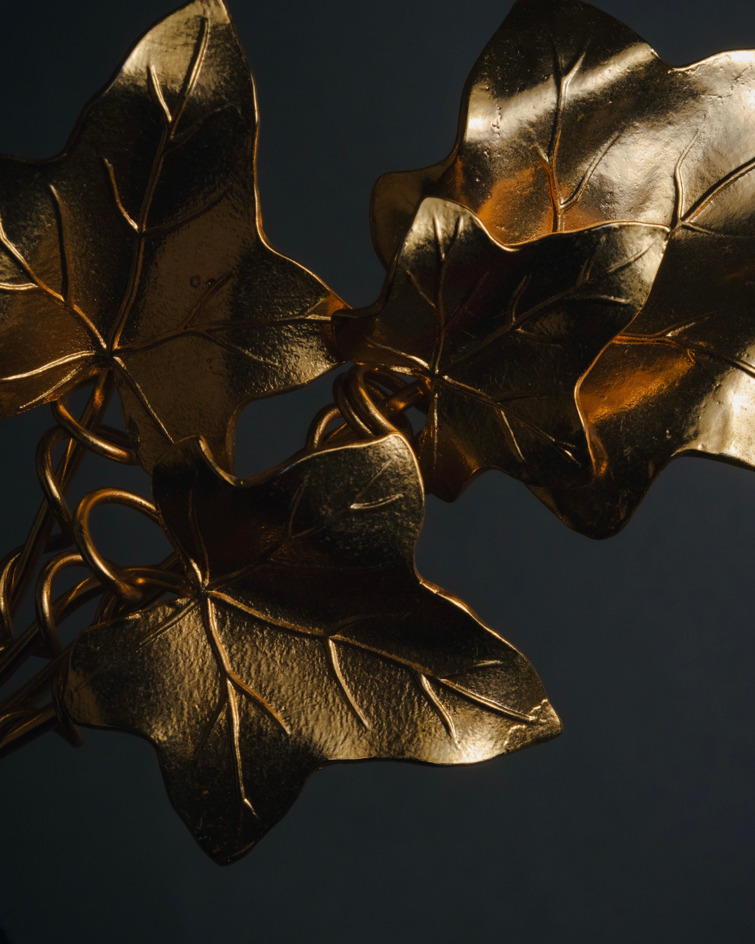 "KENZO" Botanical ivy bouquet brooch