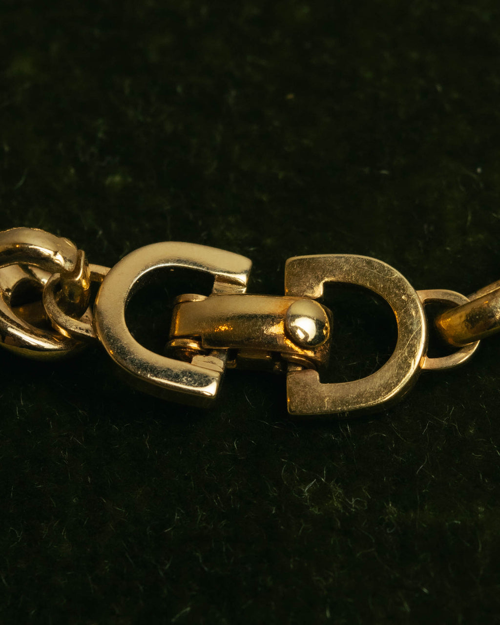 "Christian Dior" 80's-90's Gold tone chain necklace