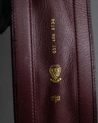 "GUCCI" Equus-derived bordeaux leather belt