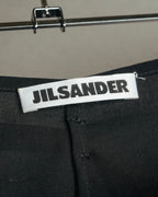 “JIL SANDER” 90’s-00’s Side tie wool wrap skirt