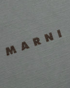 "MARNI" Faux fur collar＆mixed material docking accessory