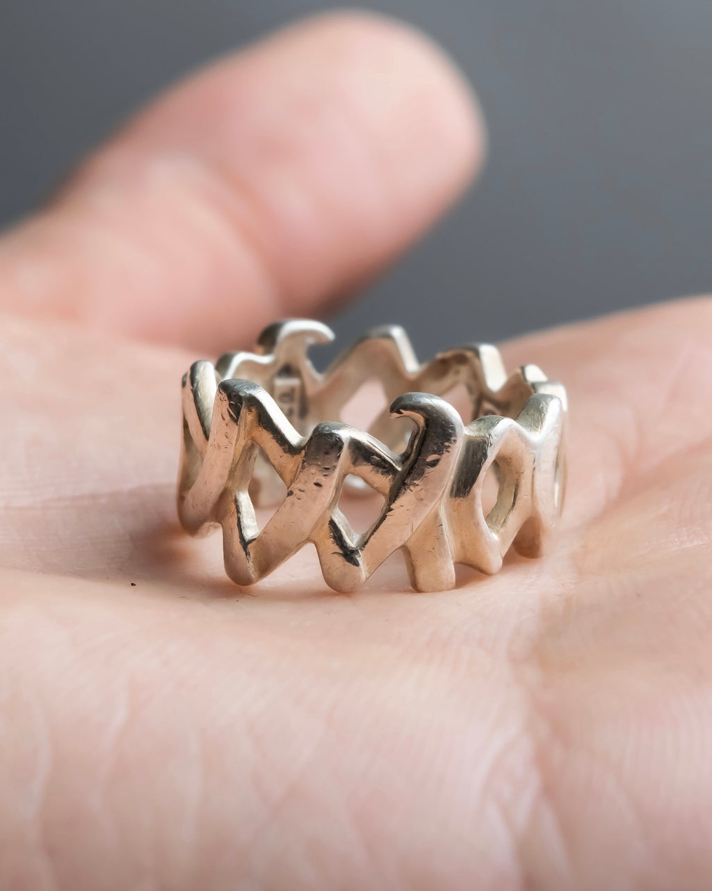 "Tiffany&Co" Paloma picasso love and kiss xo motif ring