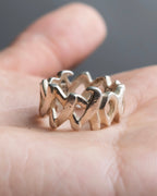 "Tiffany&Co" Paloma picasso love and kiss xo motif ring