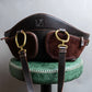 "LOEWE"  Leather suede design drawstring one shoulder bag