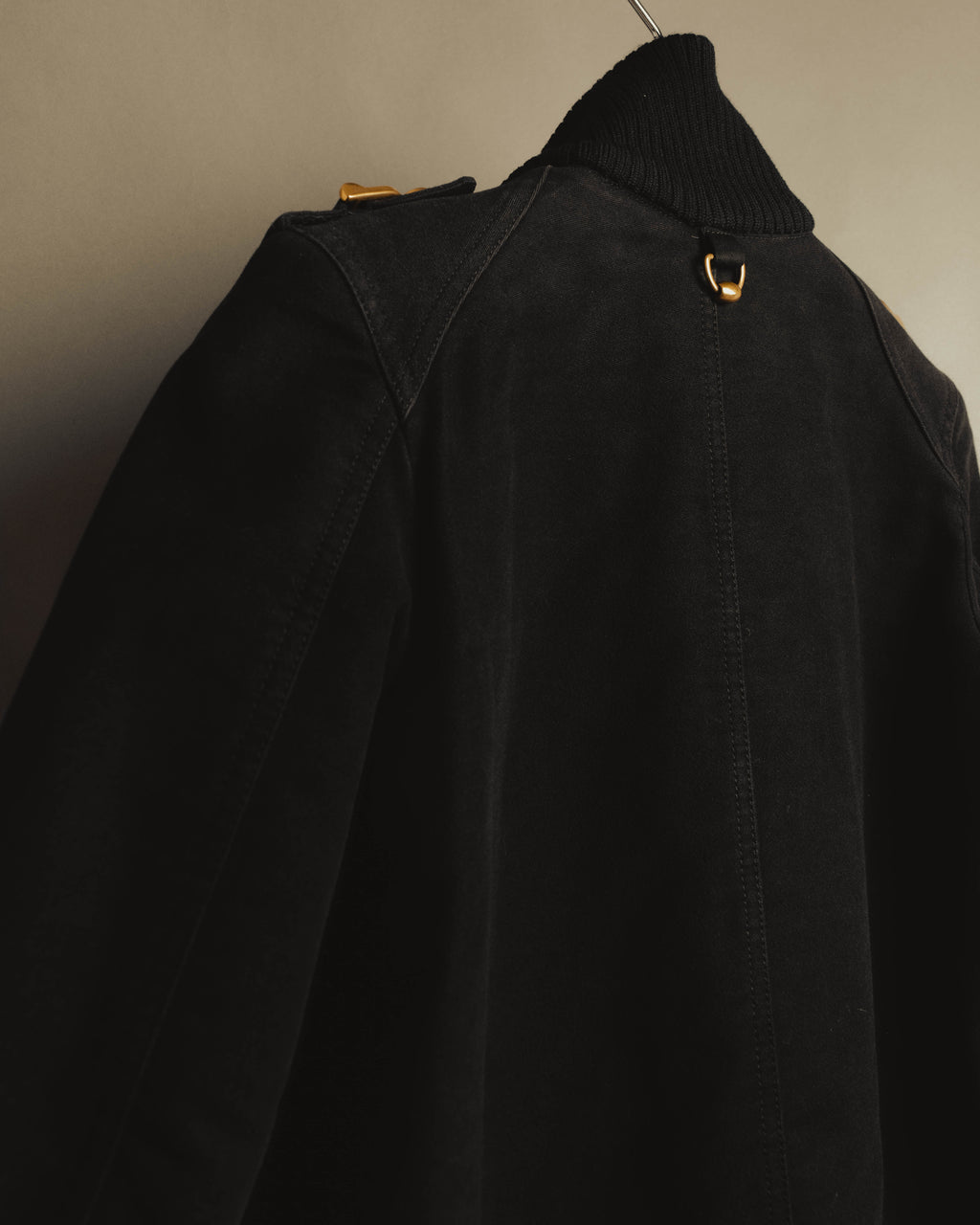 “GUCCI” Late 00’s military detail cotton long jacket