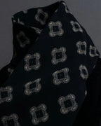 "GIORGIO ARMANI" Paisley pattern silk monotone necktie