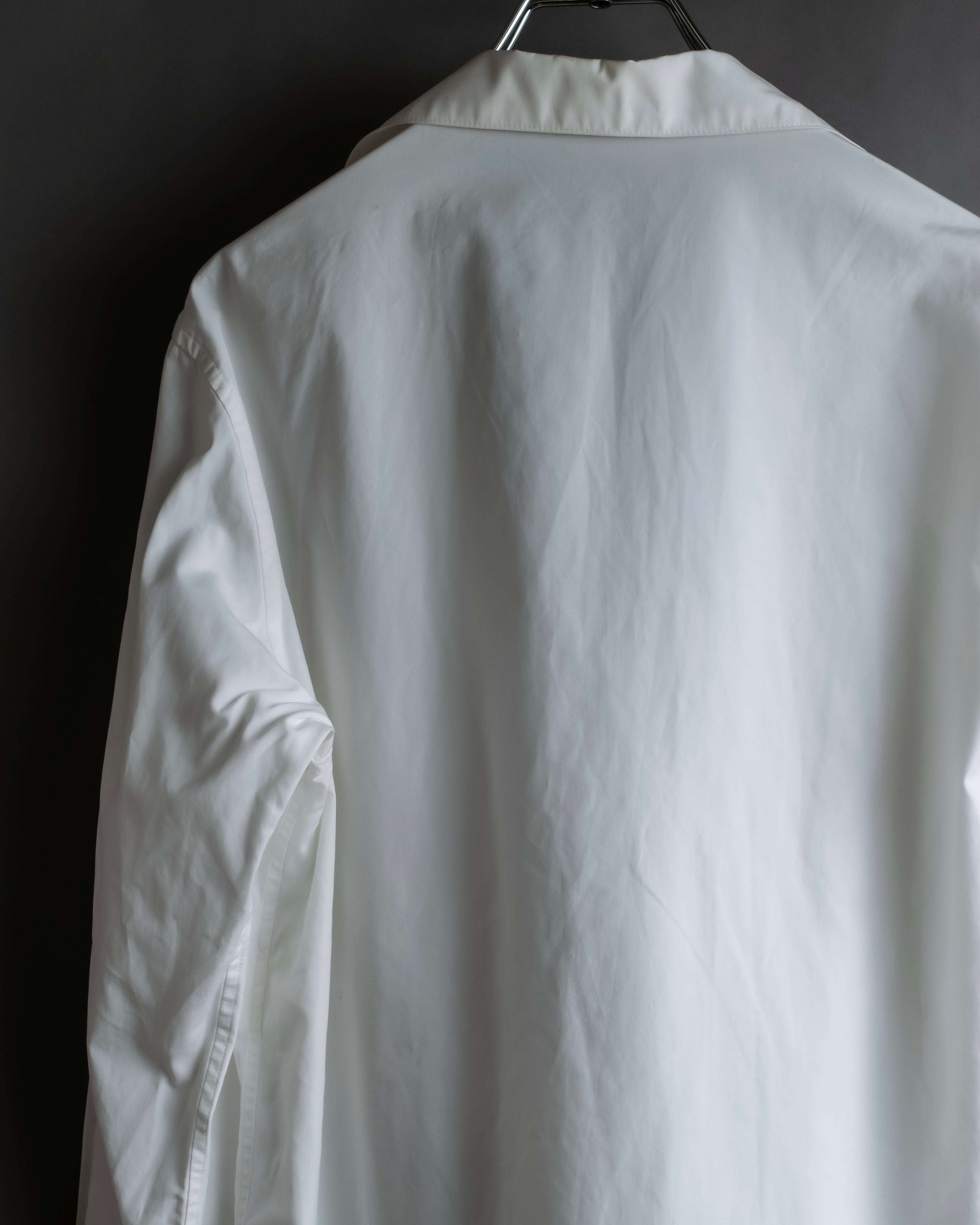 "YOHJI YAMAMOTO" 12SS Folded front panel cotton shirt