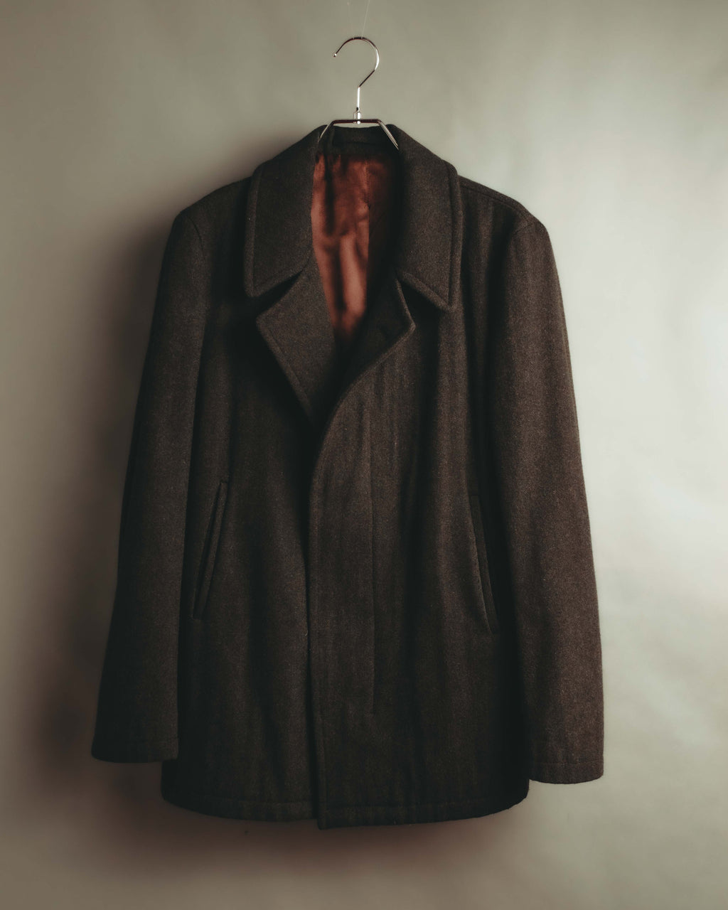-SPECIAL- “Maison Martin Margiela” 2011-2014 Short wool blend chesterfield coat