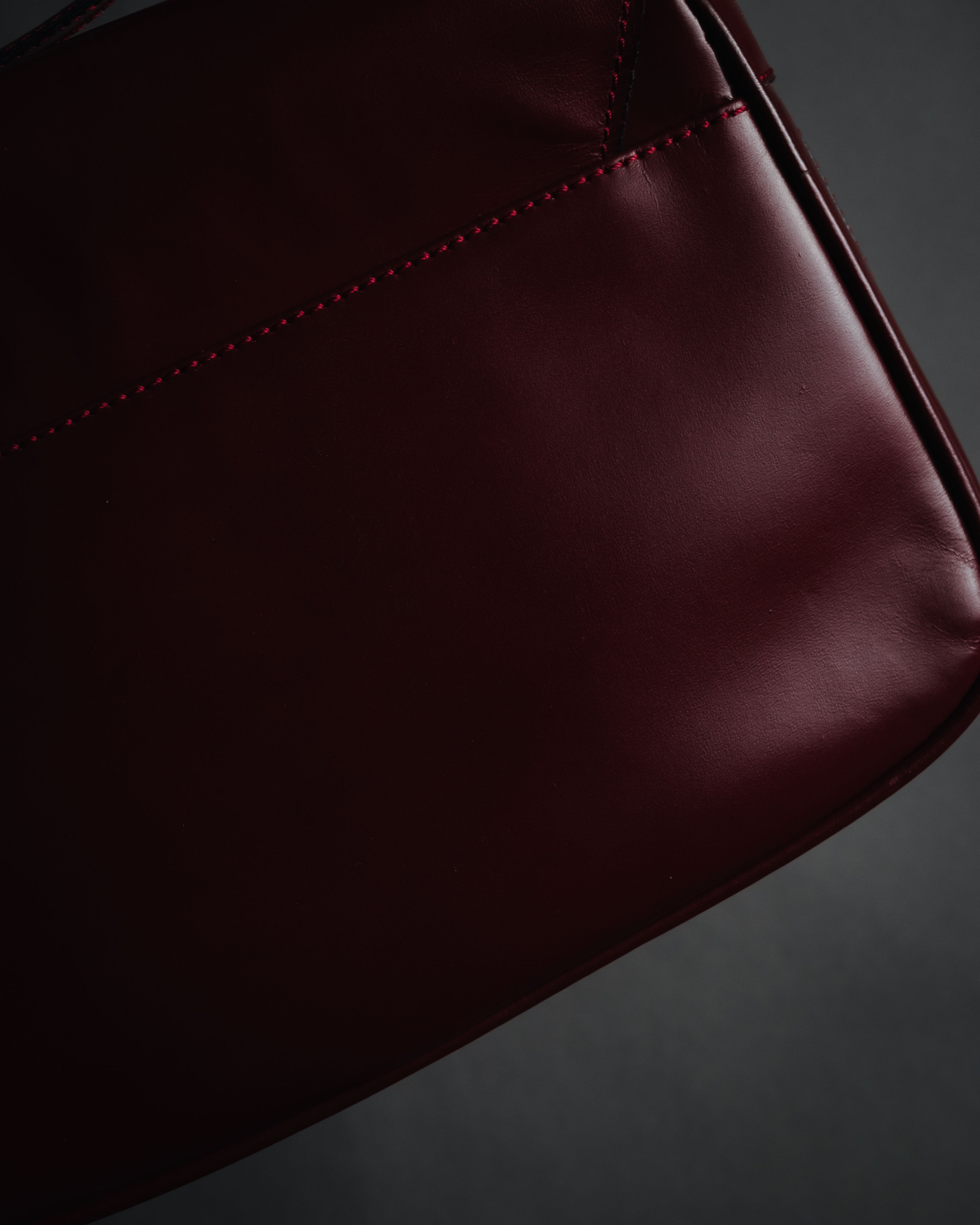 "CELINE" 2019-22 Heritage turn-lock box calf shoulder bag