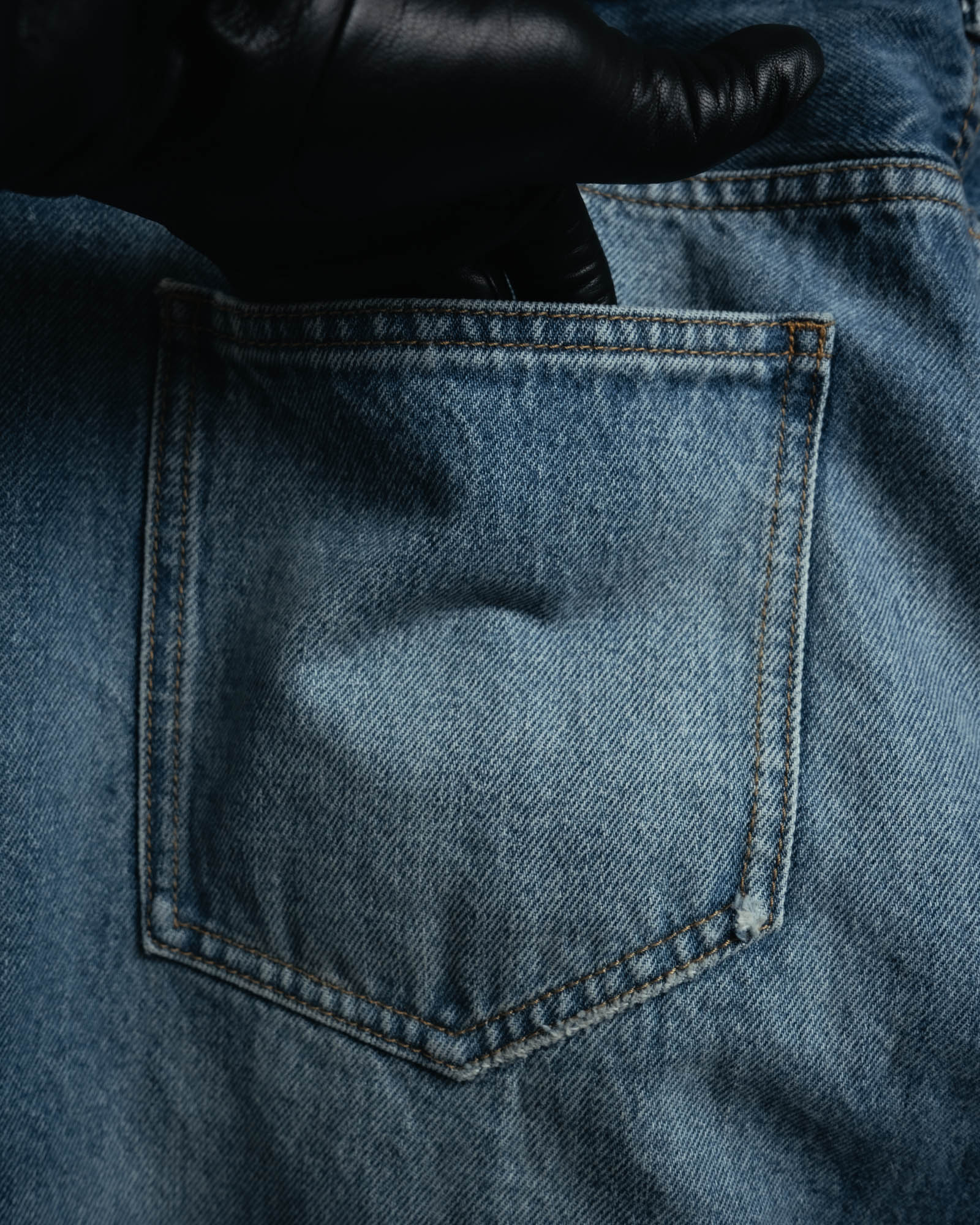 -SPECIAL- “SAINT LAURENT” 2023’s Long extreme baggy faded denim jeans