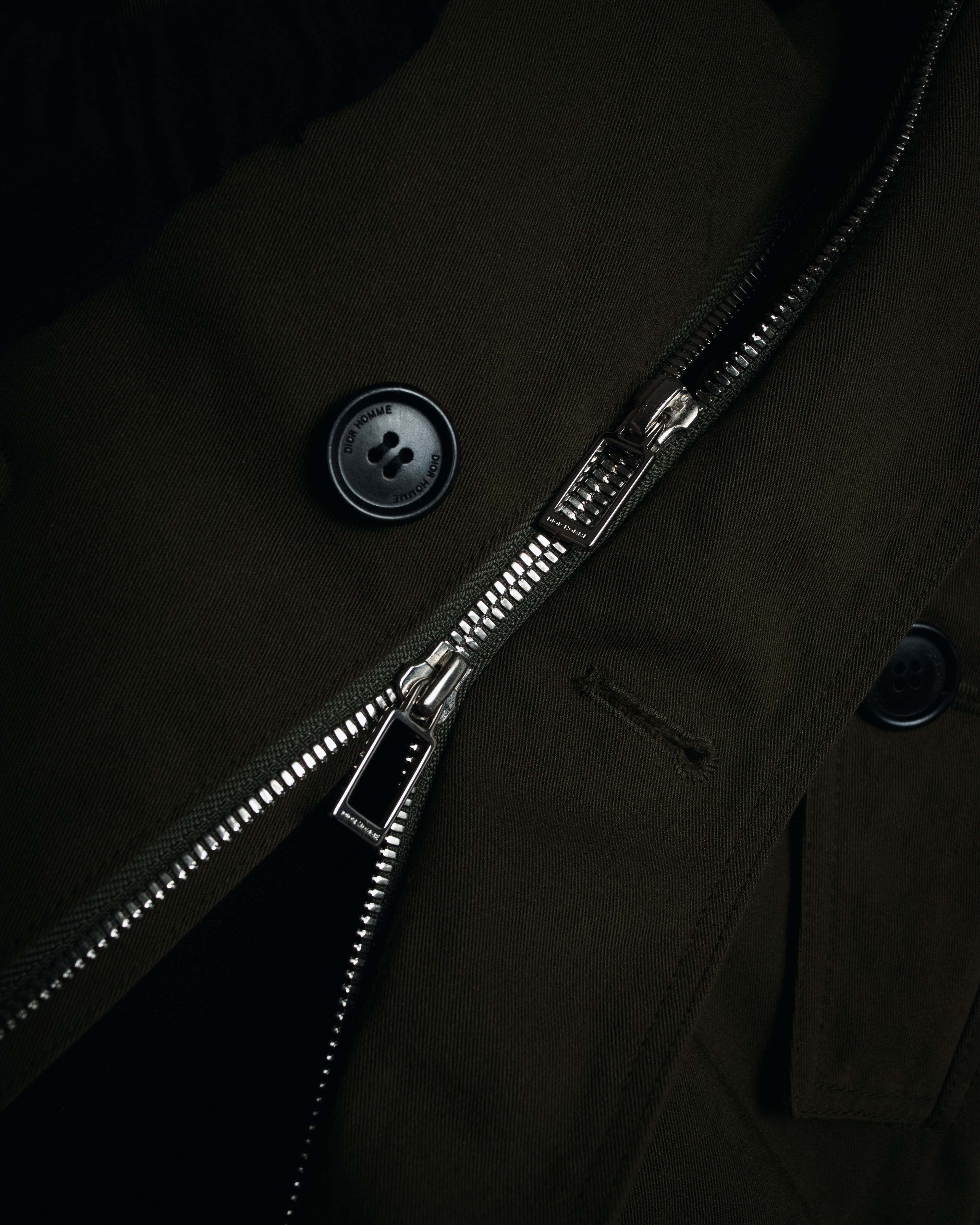 "Dior" 22AW Kim Jones design military detail hooded coat