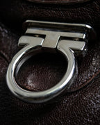 "Ferragamo" Marissa gancini motif hand bag