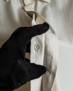 "Maison Martin Margiela" 2010SS triple layer folded fly front shirt