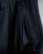 "GIORGIO ARMANI" Beautiful drape navy wool set up