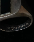 "MAISON MARGIELA" 18SS signet design silver ring