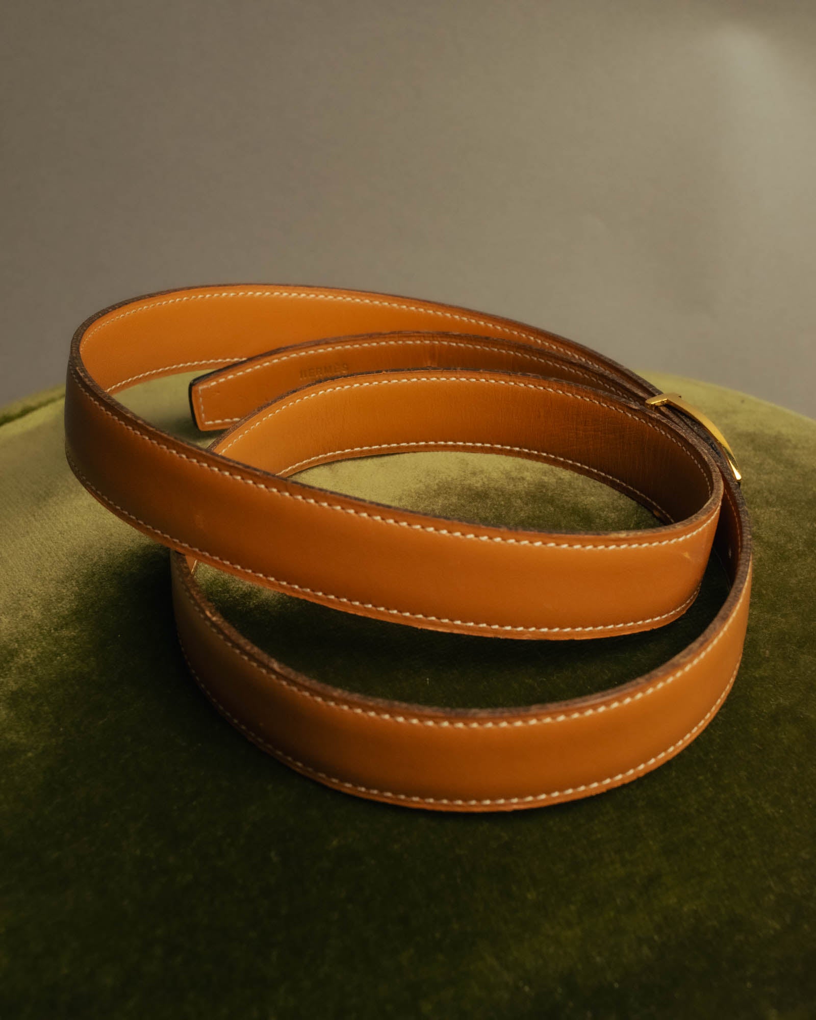 “HERMÈS” Classic stirrup buckle leather belt