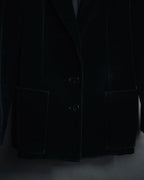 "Christian Dior" 80’s-90’s Silk velvet power tailored jacket