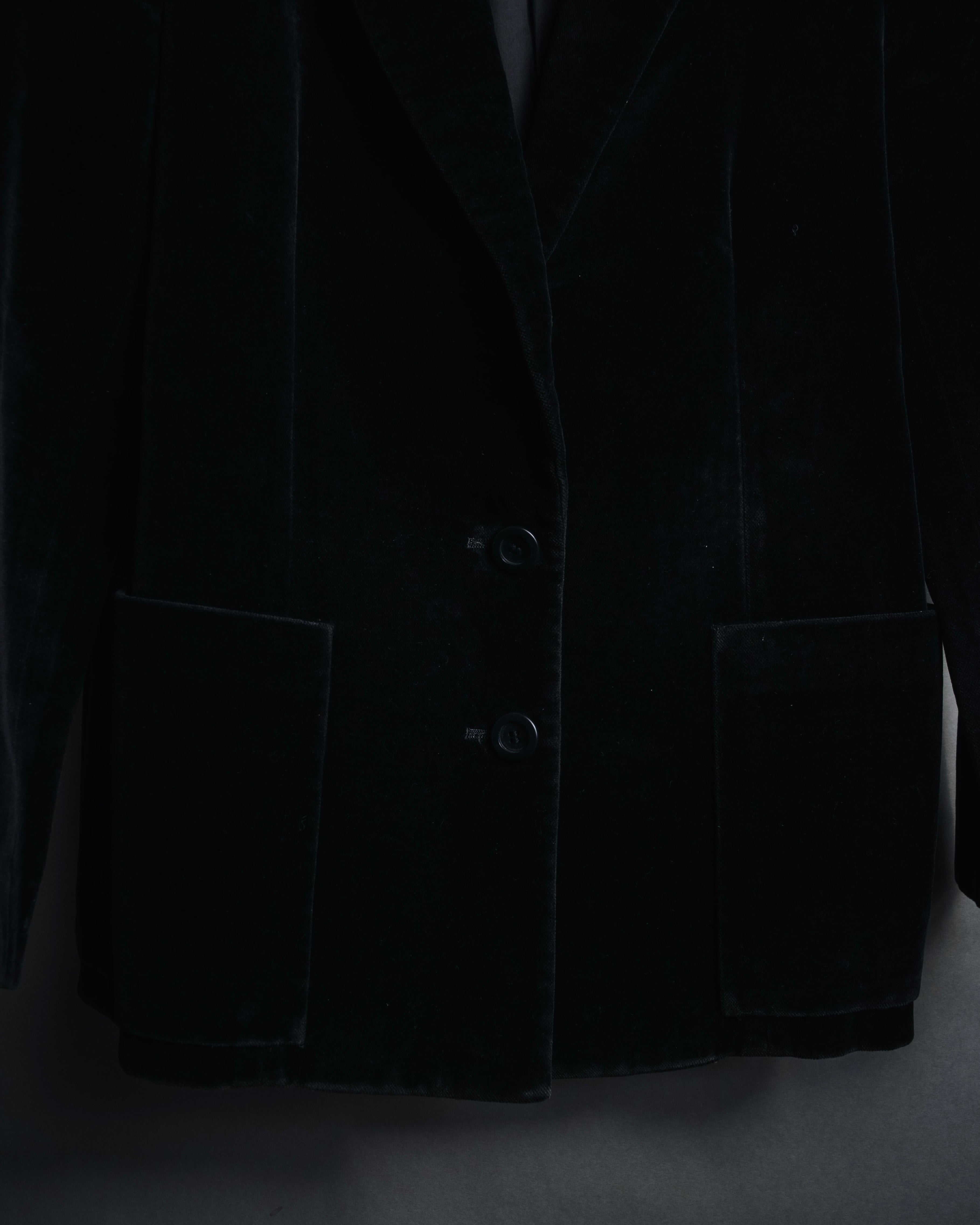 "Christian Dior" 80’s-90’s Silk velvet power tailored jacket