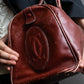 "Cartier" Horizontal design Bordeaux color boston bag