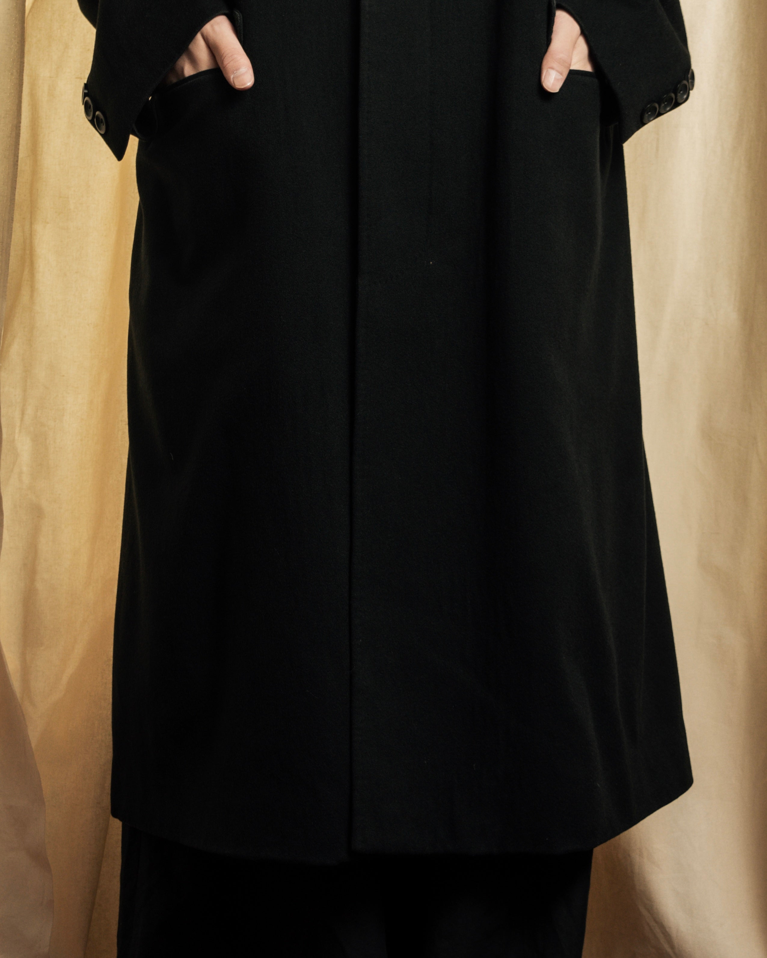 "Ermenegildo Zegna" Drapey finish 100% cashmere cloth chester coat
